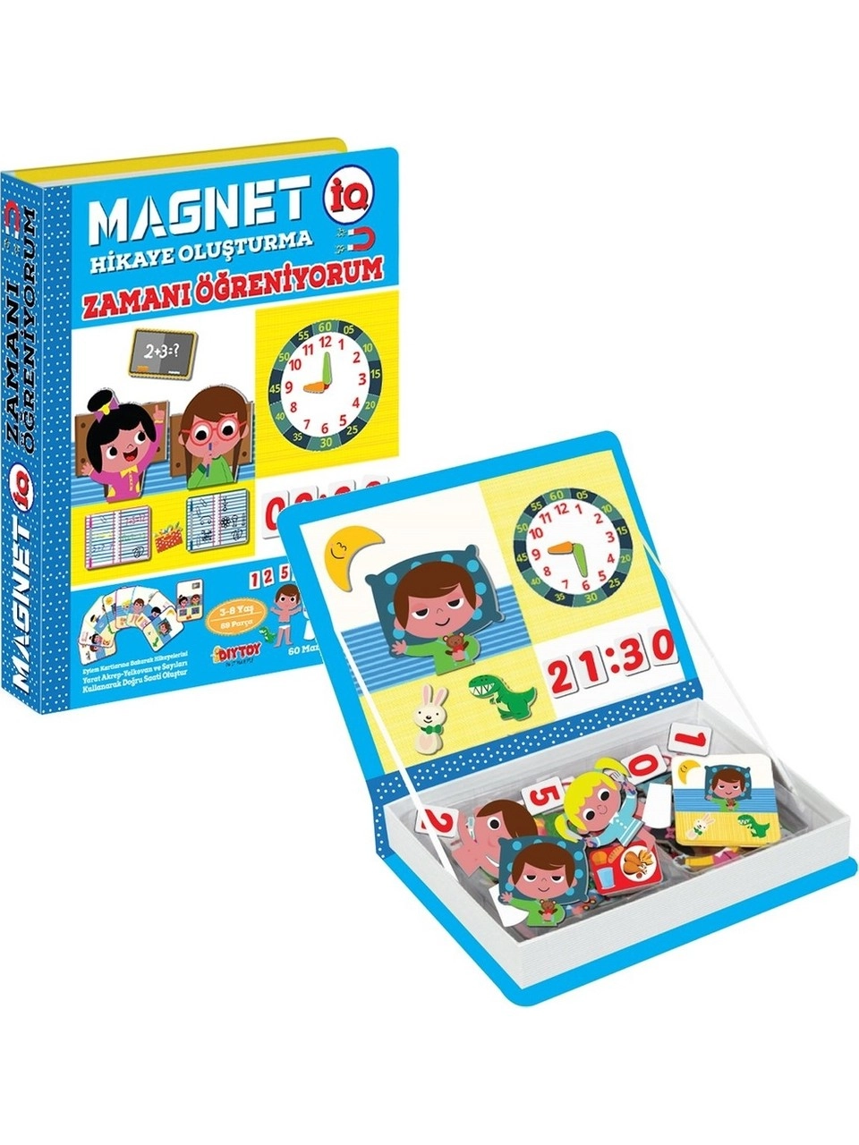 DiyToy Manyetik Magnet Hikaye Oluşturma Zamanı Öğreniyorum