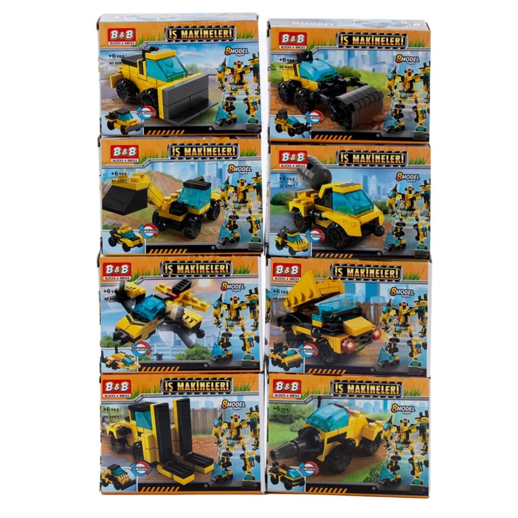 Ctoy Oyuncak İş Makinası Dönüşebilen Bloklar