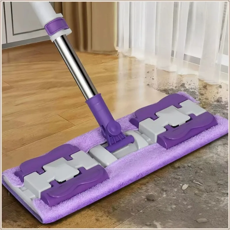 Yer Duvar Fayans Cam Temizlik Mikrofiber 4 Mandallı Mop