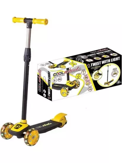 Cool Wheels Twist 3+ Işıklı Yüksekliği Ayarlanabilir Scooter Sarı