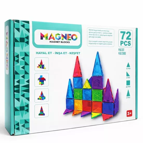 72 Parça Manyetik Bloklar